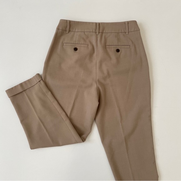 Ann Taylor High Rise Tapered Ankle Pant Trousers in Tan, Size 4 Petite - Picture 8 of 13